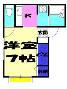 コーポ栄【1階】の間取り