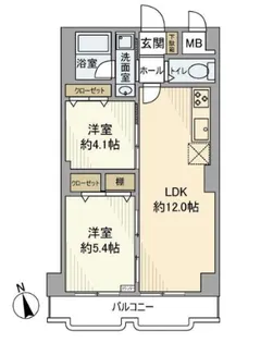 シャトレー町田ガーデン【4階】の間取り