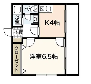 セジュール観音【4階】の間取り