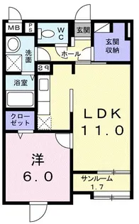 グランフィオーレ【4階】の間取り