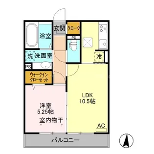 ライズグレース【1階】の間取り