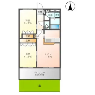 神奈川県小田原市中里【マンション】の間取り
