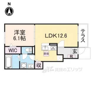 エヴァグリーンヴィラ2【1階】の間取り