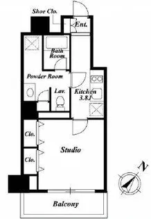 クローバー六本木【2階】の間取り