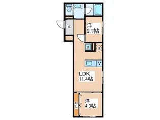 Le Repos 豊玉【1階】の間取り