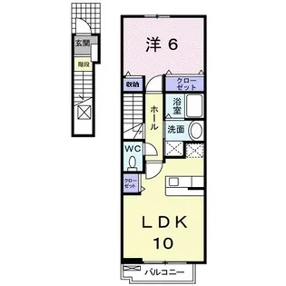 ラッフィナート【2階】の間取り