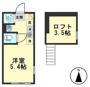 東京都江戸川区東小岩6【アパート】の間取り