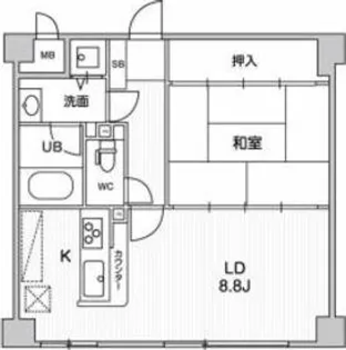 アエラス石川台【1階】の間取り