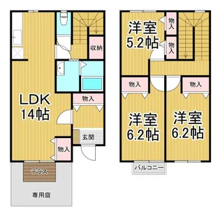 兵庫県伊丹市寺本東1【一戸建】の間取り