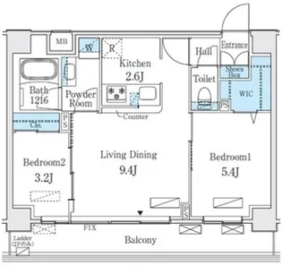 コスモグラシア内神田【5階】の間取り