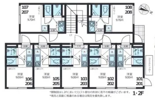 東京都世田谷区駒沢2【アパート】の間取り