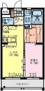 (仮称)都城年見町Hマンション【4階】の間取り