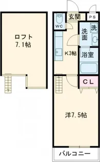 フジパレス丸高【2階】の間取り