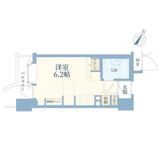 インペリアル南麻布コートアンドサテライト【7階】の間取り