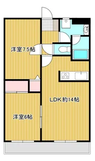 ハイムやすらぎ【3階】の間取り