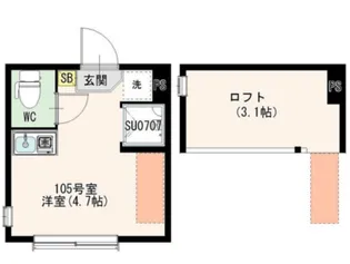 アイオライト【1階】の間取り