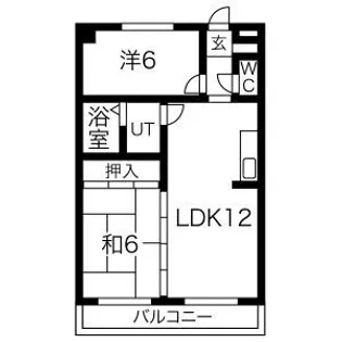 アビタマルフクIII【1階】の間取り