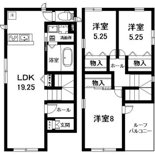 愛知県名古屋市守山区川上町【一戸建】の間取り