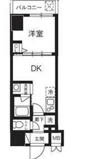 ハーモニーレジデンスグローバルキャピタル【1階】の間取り