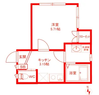 MCH大船II【1階】の間取り