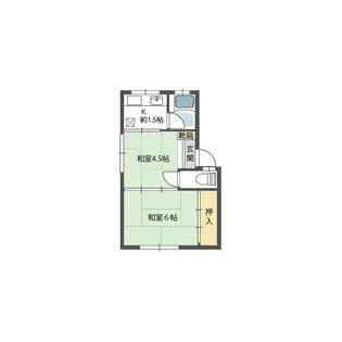 グリーンハイツ(天王寺)【3階】の間取り