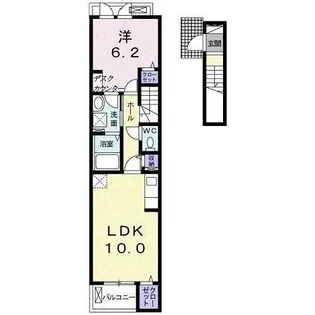 グランツB【2階】の間取り