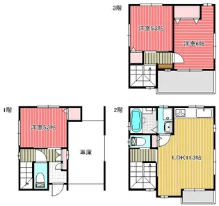 埼玉県川口市金山町【一戸建】の間取り
