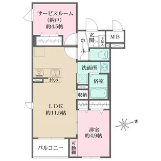 東京都世田谷区新町2【マンション】の間取り