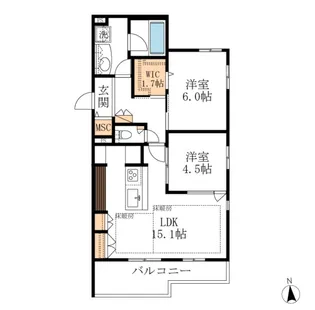 ソフィア南流山【2階】の間取り