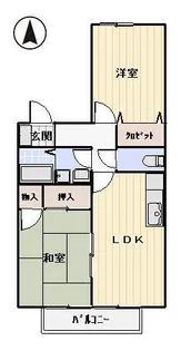AKハイツ【1階】の間取り