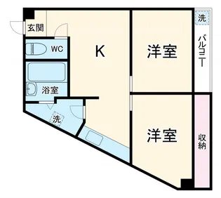 聚楽院【4階】の間取り