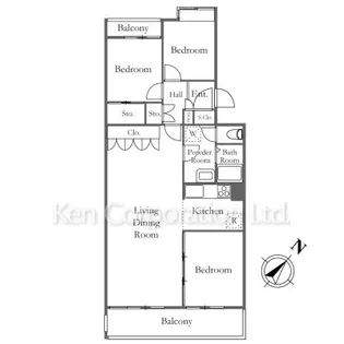 エクセル目黒【2階】の間取り