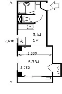サンハイツ上岡【2階】の間取り