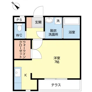 ピアチェーレ Y.K【1階】の間取り