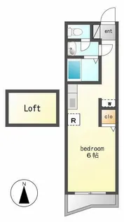 フルール【2階】の間取り