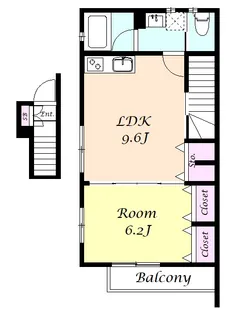 アローワン【2階】の間取り