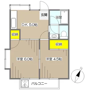 コーポ吉田【1階】の間取り