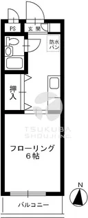 ハイム長島【4階】の間取り