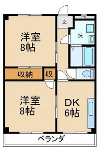 第二山本マンション【1階】の間取り