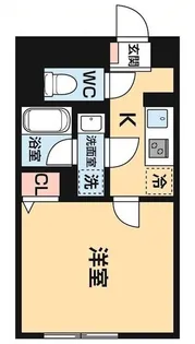 ハーモニーフラッツ神楽坂【1階】の間取り