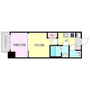 MJC大阪リベルテ【8階】の間取り