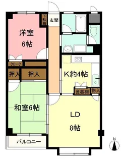 シャトルコーポ並木【1階】の間取り