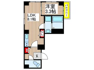 ミッキーハウス八千代台【1階】の間取り