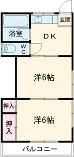 コーポ石川【2階】の間取り