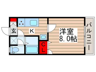 ライズィングハイツ【1階】の間取り