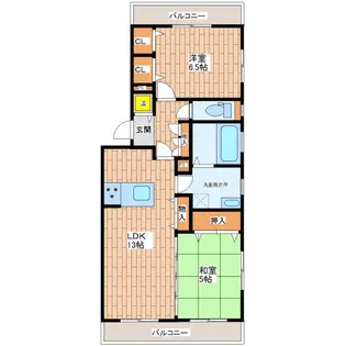 MJハイツ田島【1階】の間取り