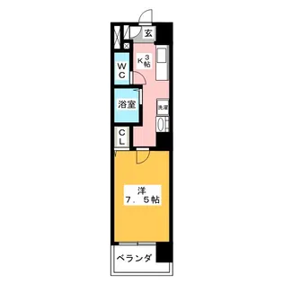 リアライズ岐阜駅前【6階】の間取り
