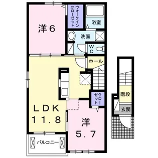 メゾン・ド・アマリリオI【2階】の間取り