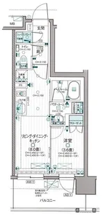 デュオステージ相模大塚【11階】の間取り