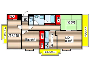クレスト石川橋【11階】の間取り